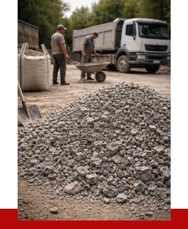 Гранитный щебень фракция 20-40 в Моршанске от 3323 руб. ПРОНЕРУДМрш