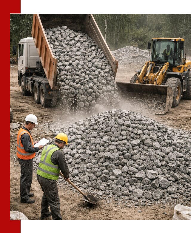 Гранитный щебень фракция 70-150 доставка в Моршанске