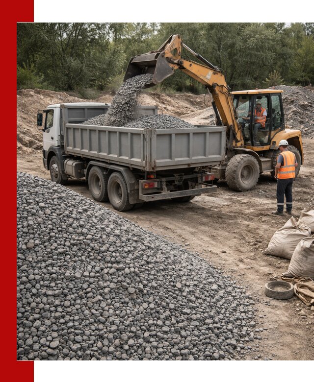 Доставка гравийного щебня в Моршанске оптом и в розницу