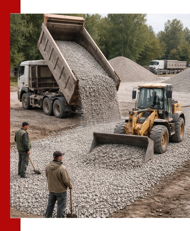 Купить гравийный щебень фракция 20-40 в Моршанске с доставкой