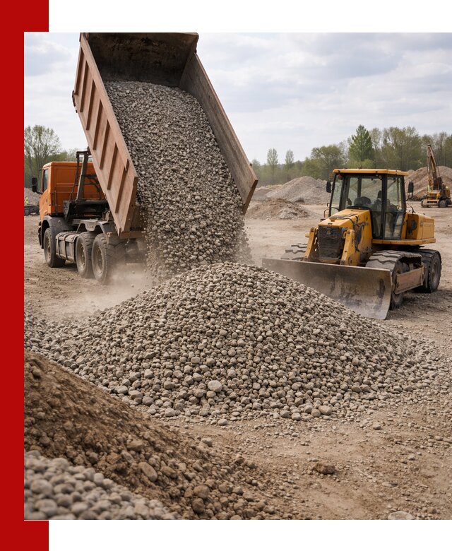 Доставка гравийного щебня фракции 40-70 в Моршанске