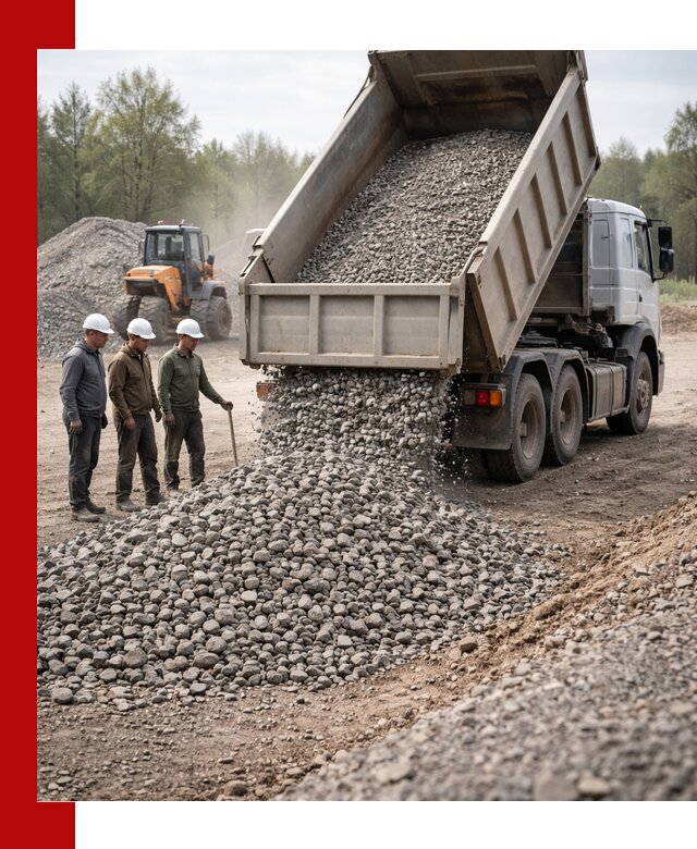 Доставка гравийного щебня фракции 70-120 в Моршанске