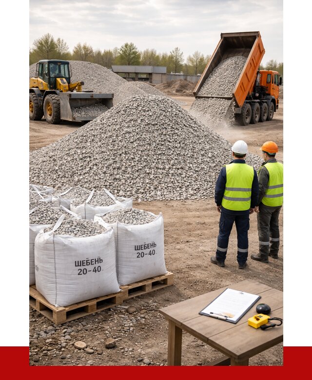 Известняковый щебень 20-40 в Моршанске от 2181 р. ПРОНЕРУДМрш
