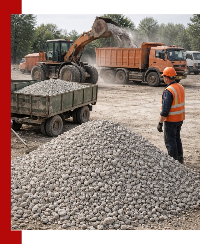 Доставка известнякового щебня фракция 20–40 в Моршанске