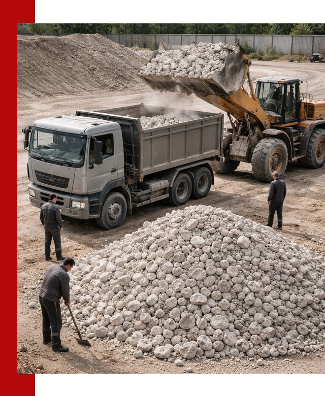 Известняковый щебень фракция 70–150 с доставкой в Моршанске