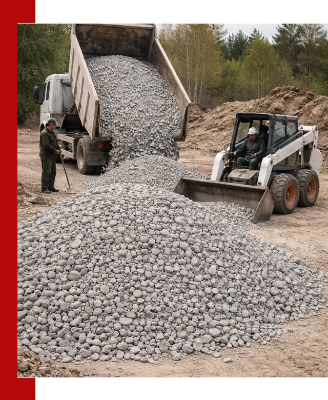Доставка доломитового щебня в Моршанске напрямую от карьера