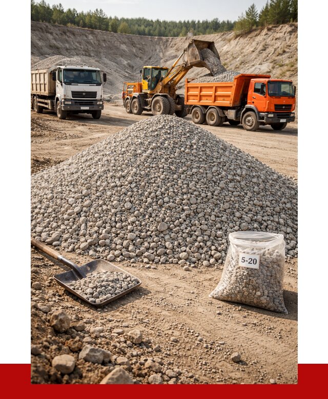 Доломитовый щебень фр. 5-20 в Моршанске от 4362 р. | ПРОНЕРУДМрш