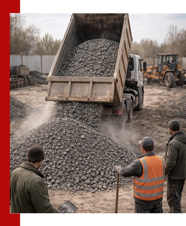 Доставка шлакового щебня в удобные сроки по выгодной цене в Моршанске