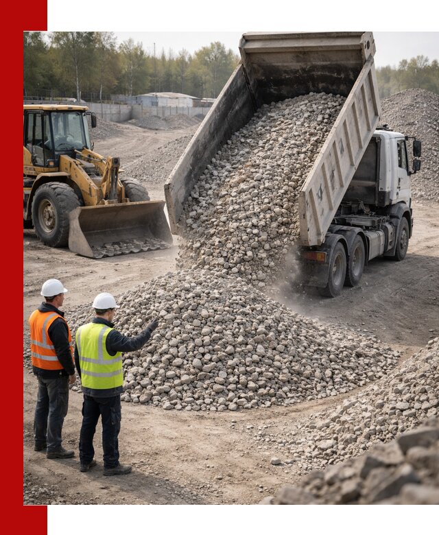 Вторичный щебень фракция 40–70 доставка в Моршанске