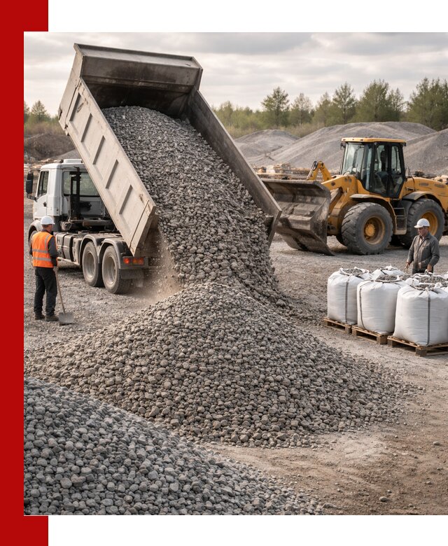 Бетонный щебень фракция 5–20 с доставкой в Моршанске