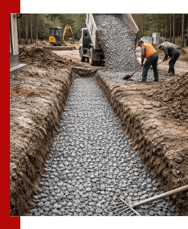 Щебень для дренажа с доставкой в Моршанске высокого качества