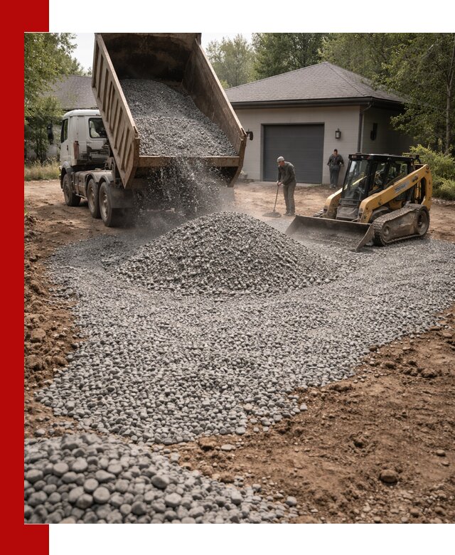 Щебень для парковки в Моршанске: доставка и укладка качественного материала