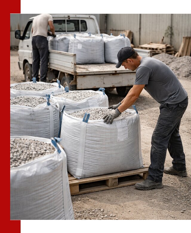 Доставка щебня в мешках по выгодным ценам в Моршанске