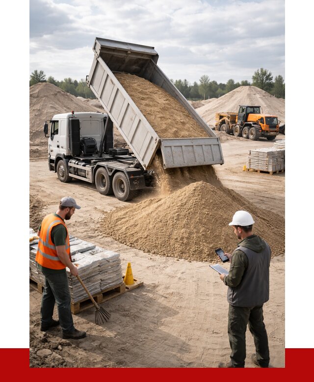 Карьерный песок с доставкой в Моршанске от 3739 р. ПРОНЕРУДМрш