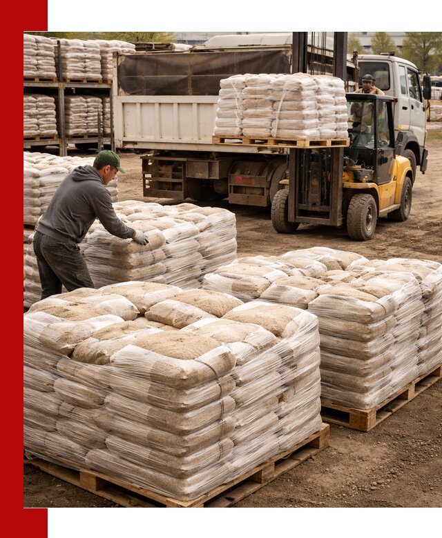 Карьерный песок в мешках с доставкой в Моршанске