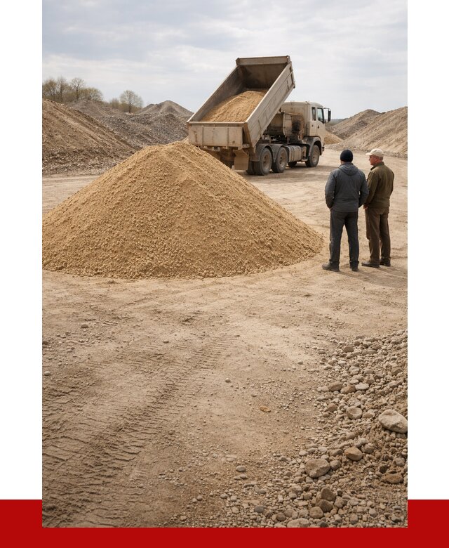 Карьерный песок крупнозернистый в Моршанске от 8827 р | ПРОНЕРУДМрш