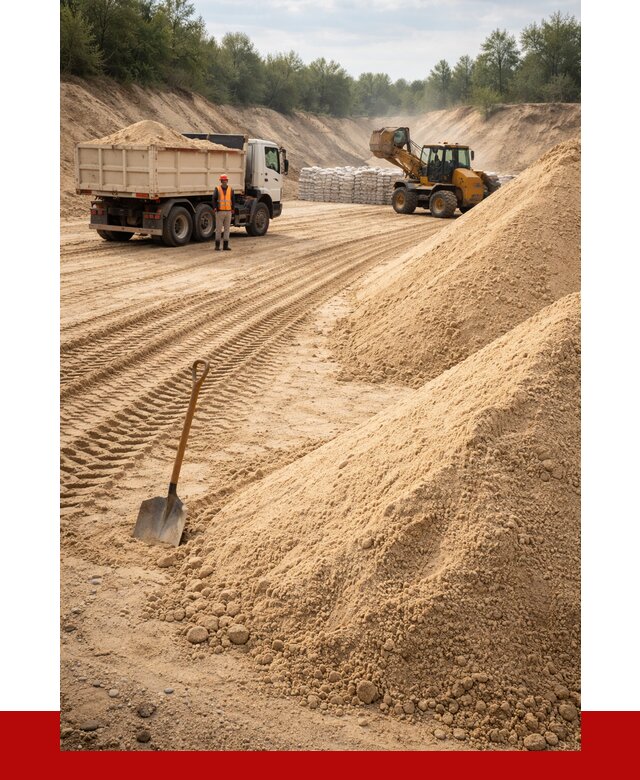 Карьерный песок мелкозернистый в Моршанске от 9347 р. | ПРОНЕРУДМрш