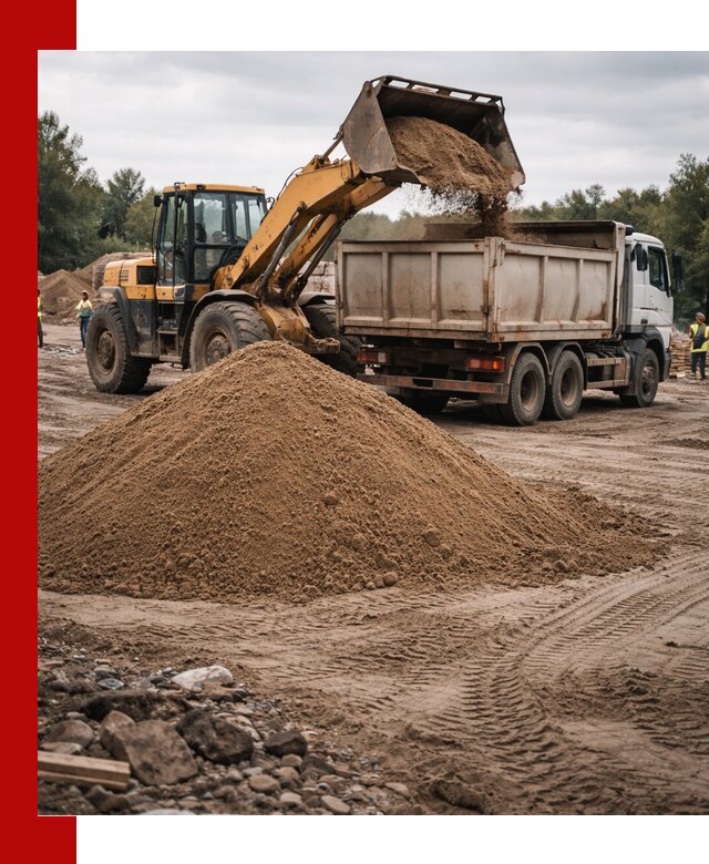 Доставка речного песка навалом в Моршанске быстро и выгодно