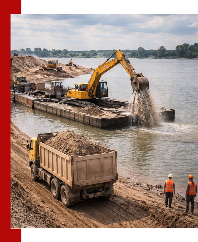 Намывной песок с доставкой в Моршанске оптом и в розницу