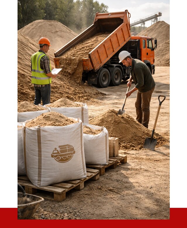 Строительный песок в Моршанске от 2285 р. с доставкой, ПРОНЕРУДМрш