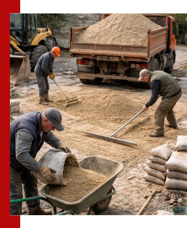 Поставка песка для стяжки в Моршанске с быстрой доставкой