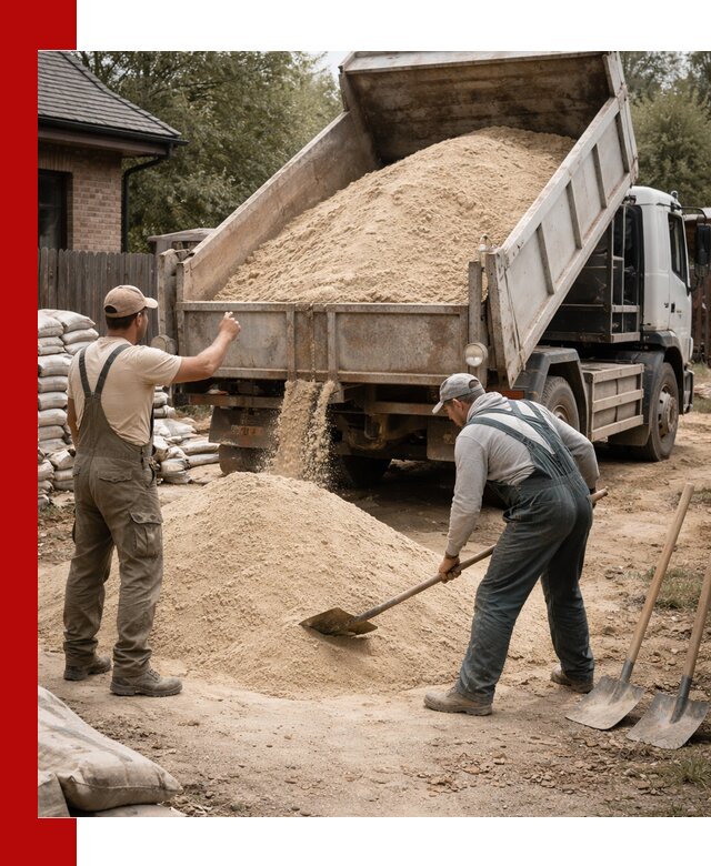 Песок для штукатурки с доставкой в Моршанске качественный и чистый