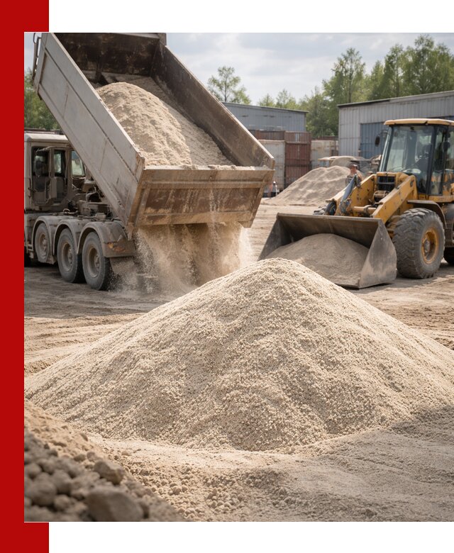 Кварцевый песок с доставкой в Моршанске для строительных работ