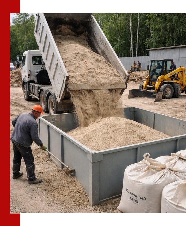 Кварцевый песок для фильтра в Моршанске — доставка и качество