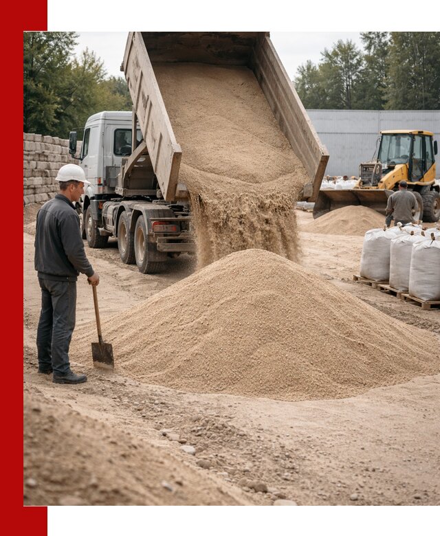 Кварцевый песок фракция 0–3 мм с доставкой в Моршанске