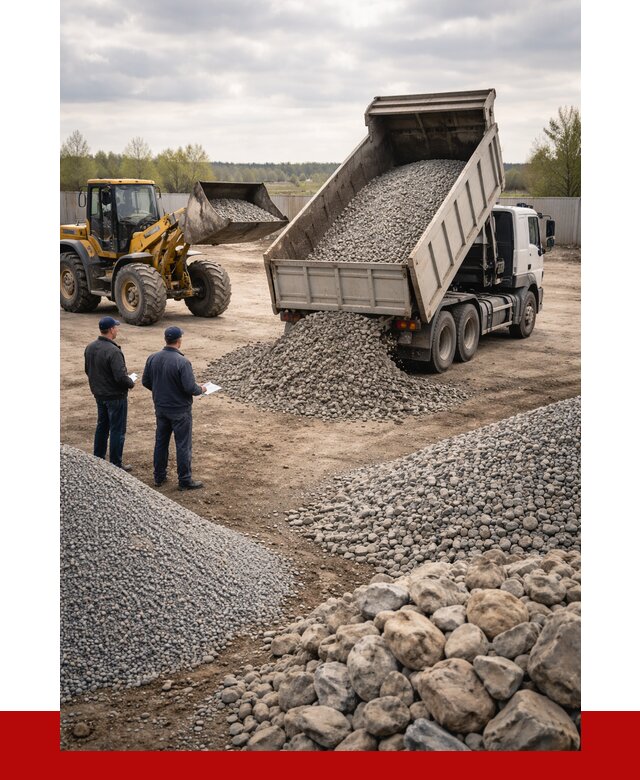 Гравий и камень с доставкой в Моршанске от 4362 р. - ПРОНЕРУДМрш