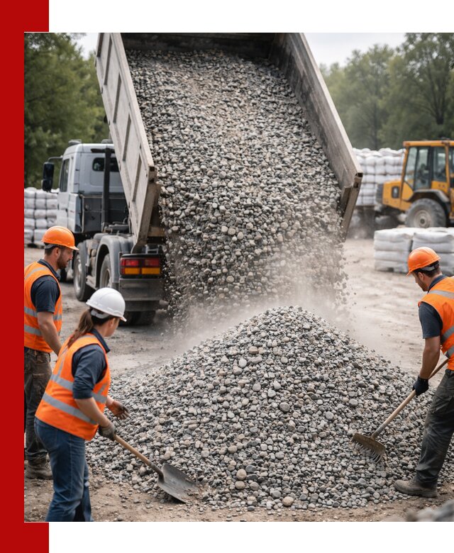 Доставка гравия и камня в Моршанске оптом и в розницу