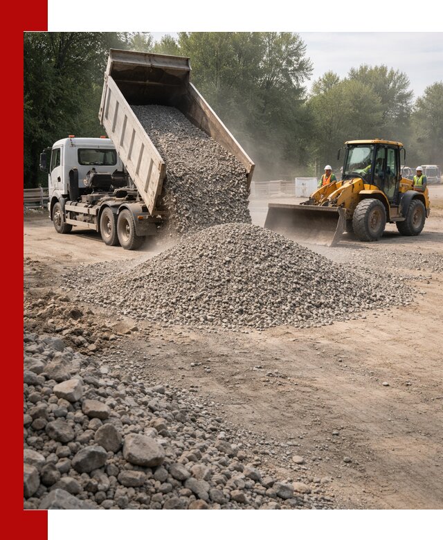 Гравий фракция 5–20 доставка в Моршанске оптом и в розницу