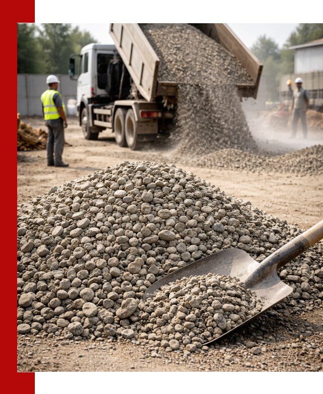 Доставка гравия фракции 20-40 в Моршанске с самосвалами