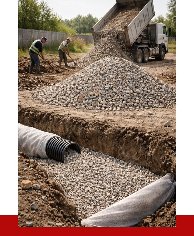 Гравий для дренажа в Моршанске от 2285 р., доставка ПРОНЕРУДМрш