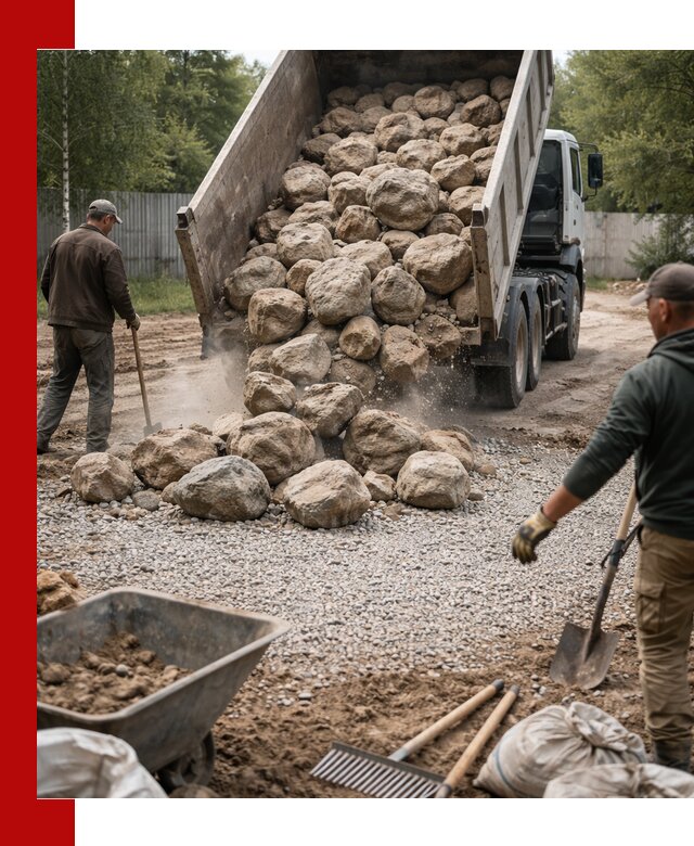 Доставка и укладка булыжника в Моршанске