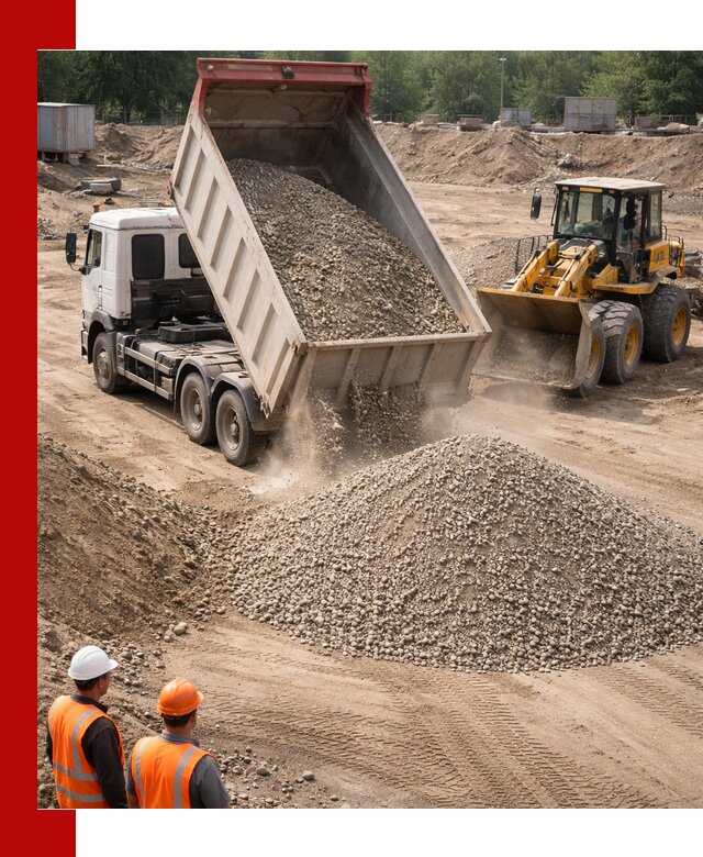 Щебень с песком (ЩГПС С2) с доставкой в Моршанске