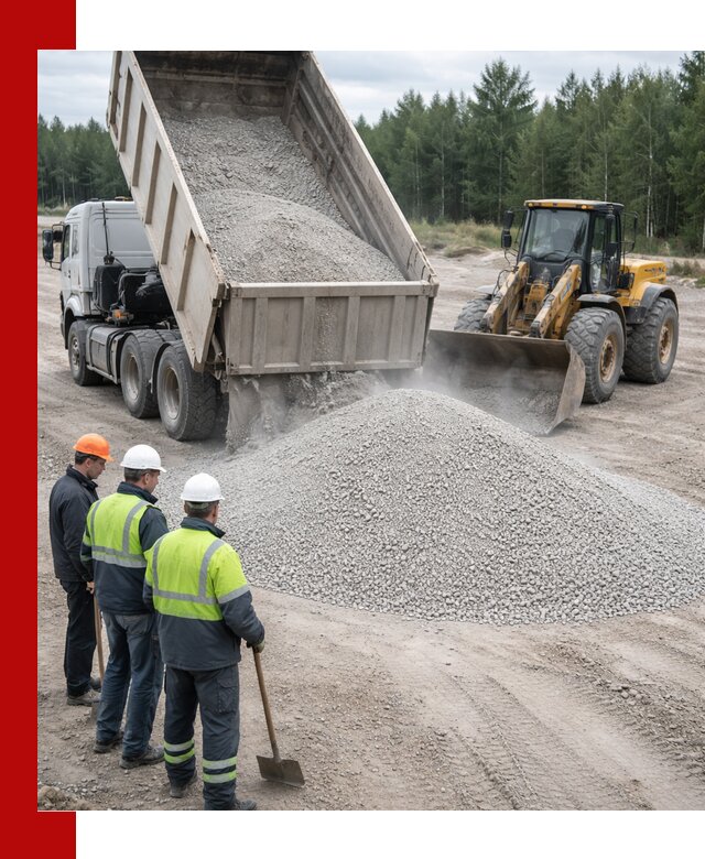 Известняковый отсев 0-5 доставка в Моршанске быстро и выгодно