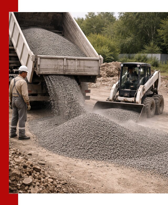 Доставка гравийного отсева 0-5 в Моршанске оптом и в розницу