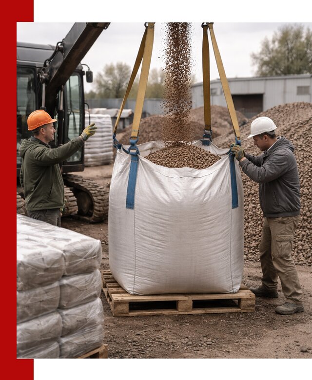 Керамзит в биг-бегах с доставкой в Моршанске