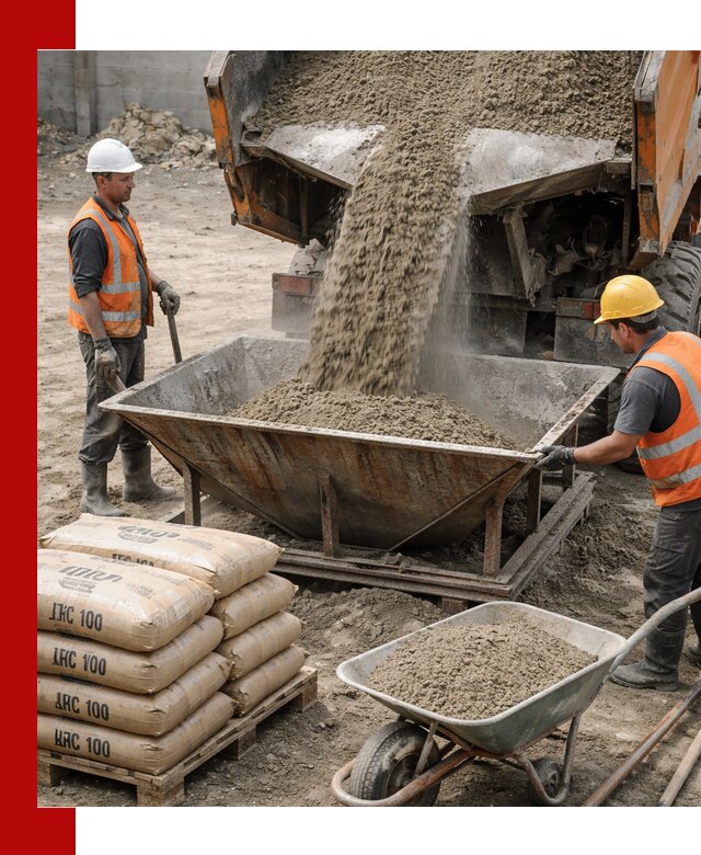 Доставка цементно-песчаной смеси М100 в Моршанске