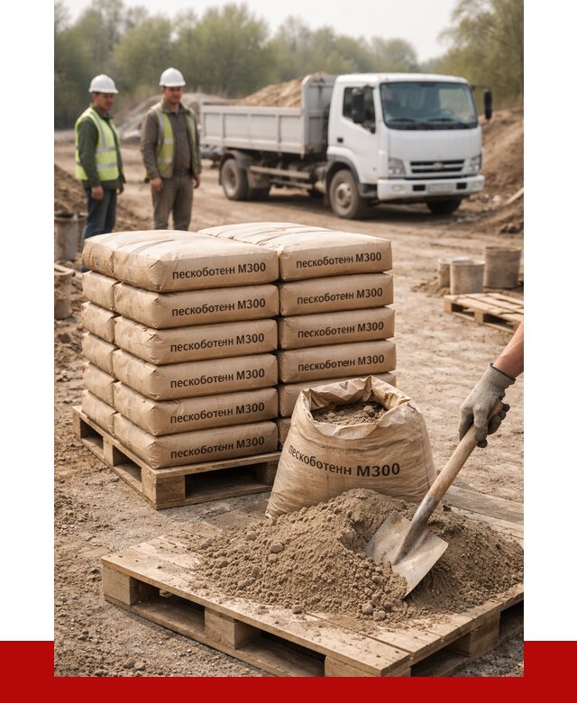 Пескобетон М300 в Моршанске с доставкой от 4829 р. за куб | ПРОНЕРУДМрш