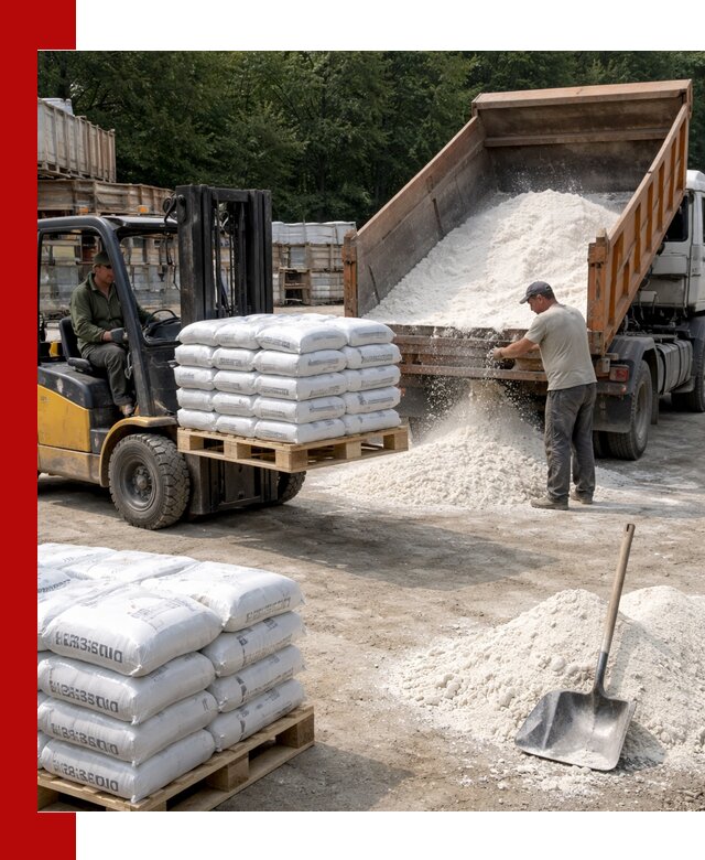 Доставка строительной извести оптом и в розницу в Моршанске