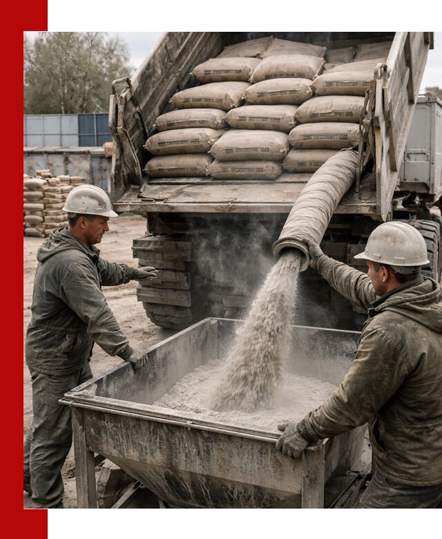 Доставка цемента М400 в Моршанске оптом и в розницу