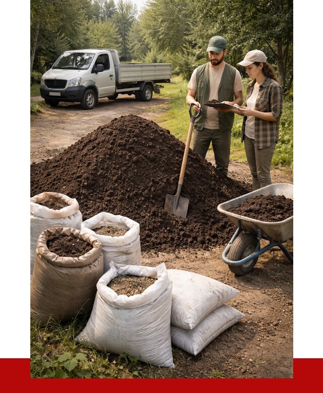 Купить грунт с доставкой в Моршанске от 4673 р. за м3 | ПРОНЕРУДМрш