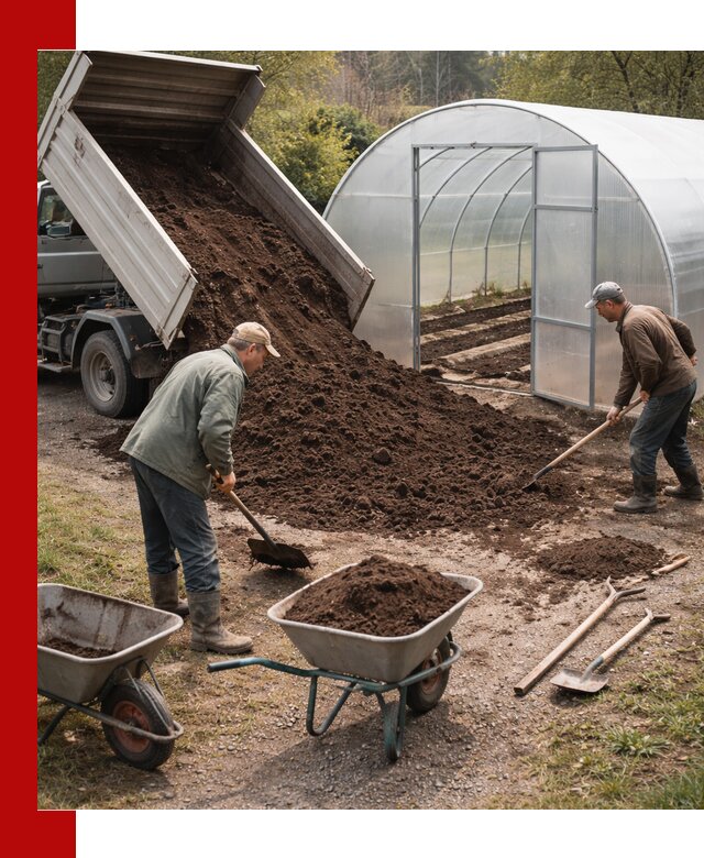 Грунт для теплицы с доставкой в Моршанске — плодородный субстрат под растения