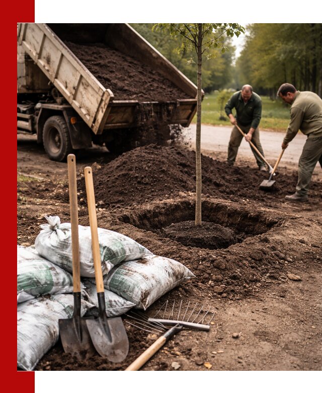 Грунт для посадки деревьев в Моршанске — доставка и подготовка почвы