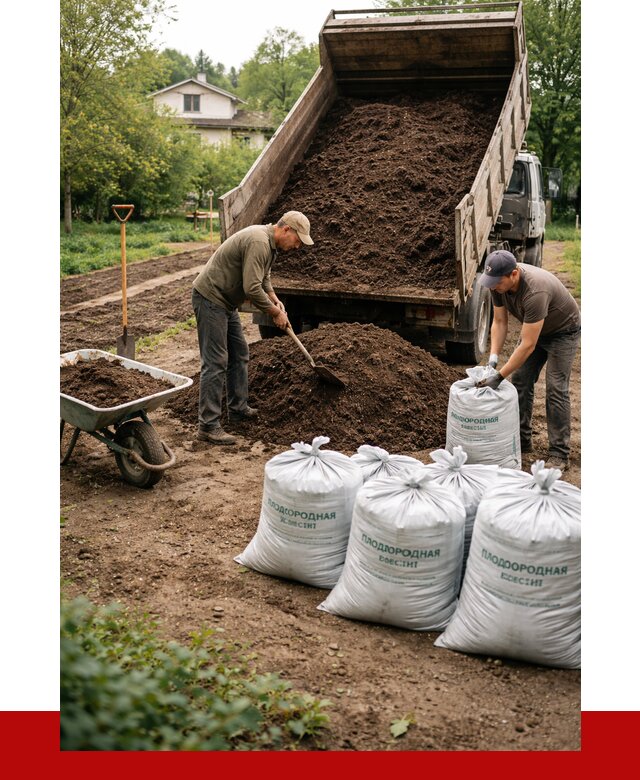 Плодородная смесь в Моршанске от 4362 р./куб с доставкой | ПРОНЕРУДМрш