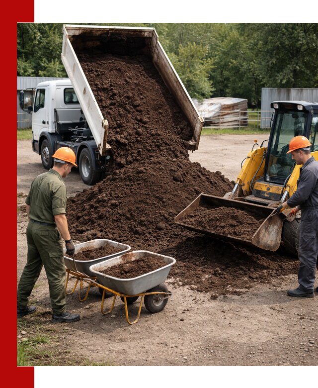Доставка торфо-земляной смеси в Моршанске для огорода и ландшафта