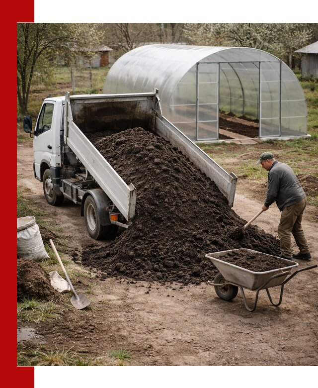 Чернозем для теплицы с доставкой в Моршанске