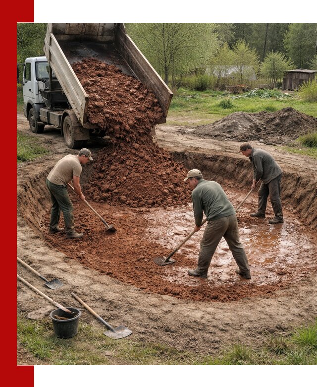 Купить качественную глину для пруда в Моршанске